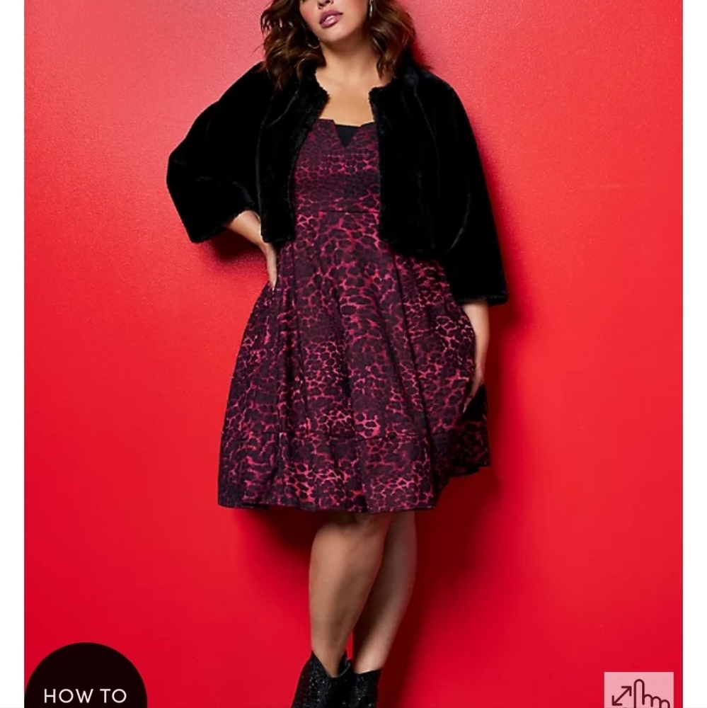 🆕️💖 22W BETSEY JOHNSON / TORRID LEOPARD MINI BABYDOLL DRESS 💖